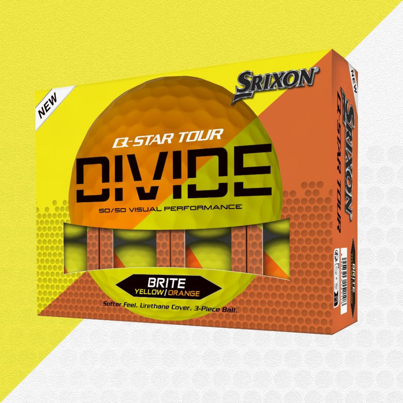 Srixon Q-STAR TOUR DIVIDE - Yellow/Orange