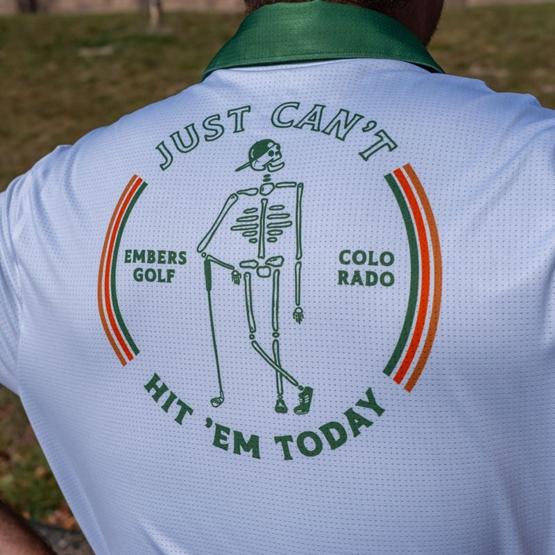 Embers Golf Polo Shirt "Just Cant' Hit 'Em Today"