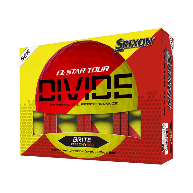 Srixon  Q-STAR TOUR DIVIDE - Yellow/Red