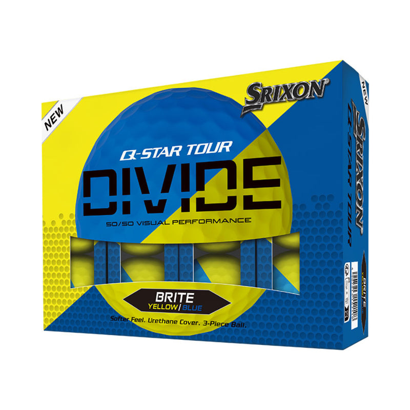 Srixon Q-STAR TOUR DIVIDE - Yellow/Blue