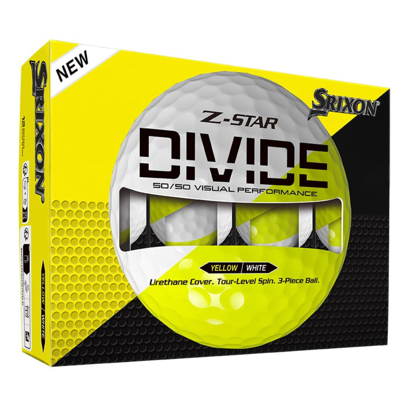 Srixon Z-STAR DIVIDE  - White / Tour Yellow