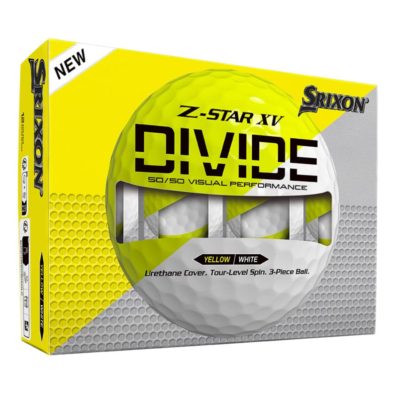 Srixon Z-STAR XV DIVIDE - White / Tour Yellow