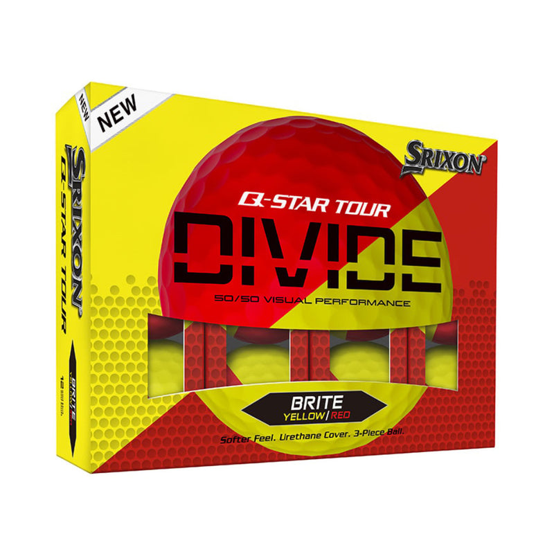 Srixon  Q-STAR TOUR DIVIDE - Yellow/Red