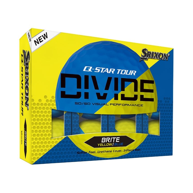 Srixon Q-STAR TOUR DIVIDE - Yellow/Blue