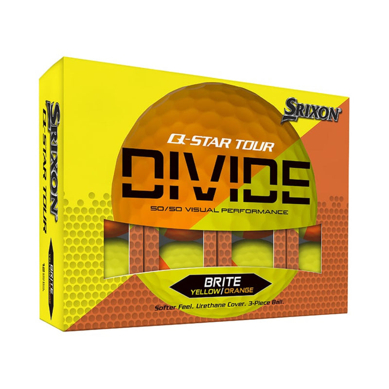 Srixon Q-STAR TOUR DIVIDE - Yellow/Orange