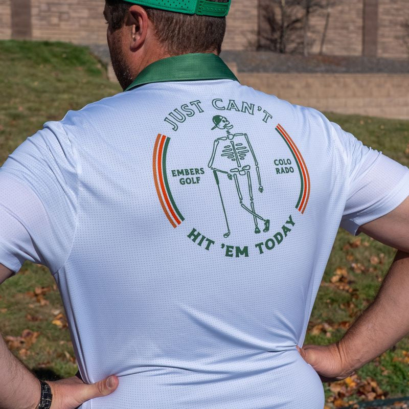 Embers Golf Polo Shirt "Just Cant' Hit 'Em Today"