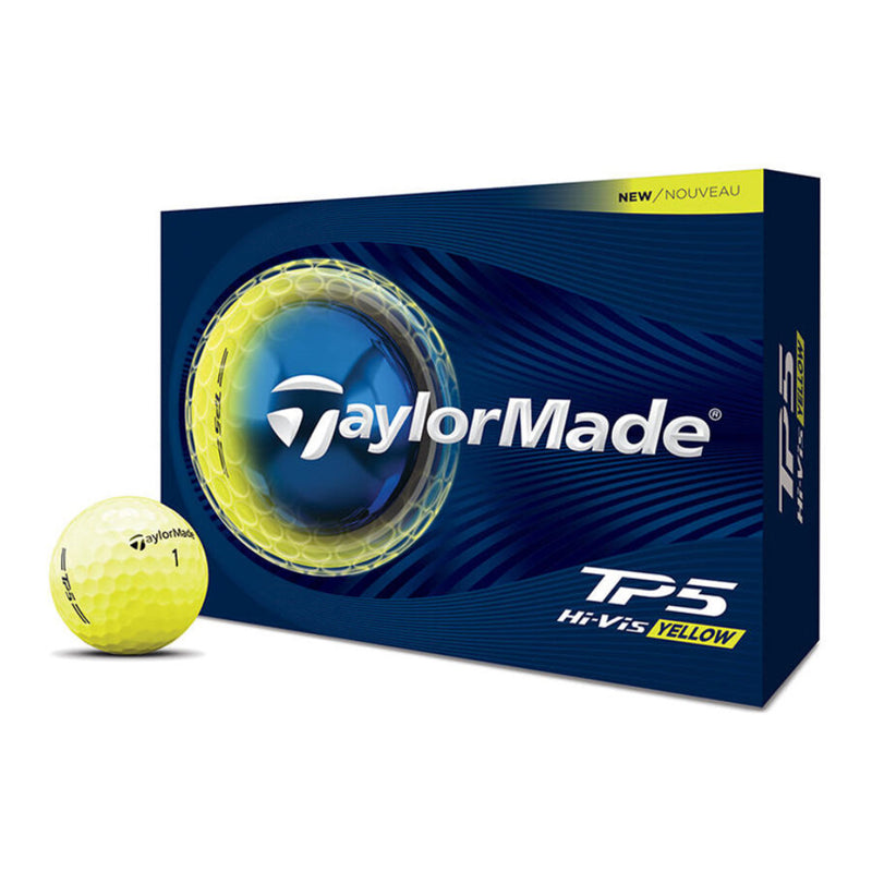 TaylorMade TP5 Yellow Golf Balls-2026