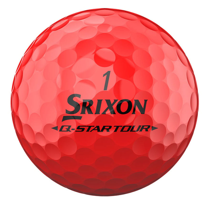 Srixon Q-STAR TOUR DIVIDE Golf Balls - Yellow/Red