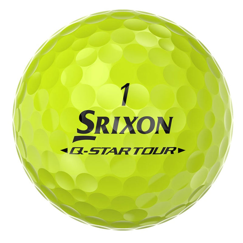 Srixon Q-STAR TOUR DIVIDE Golf Balls - Yellow/Orange