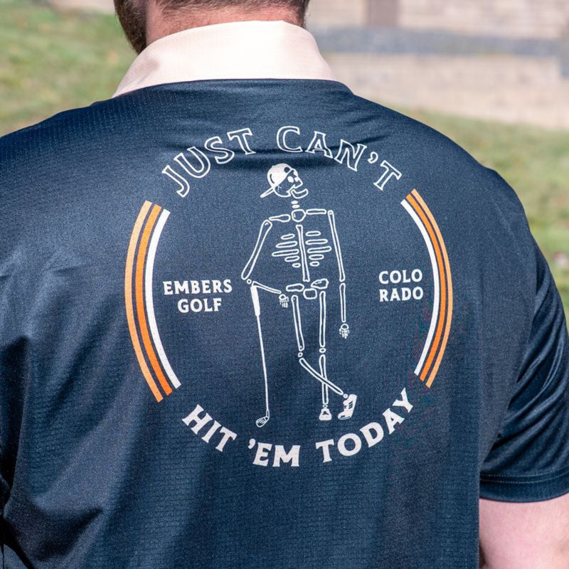 Embers Golf Polo Shirt "Just Cant' Hit 'Em Today"