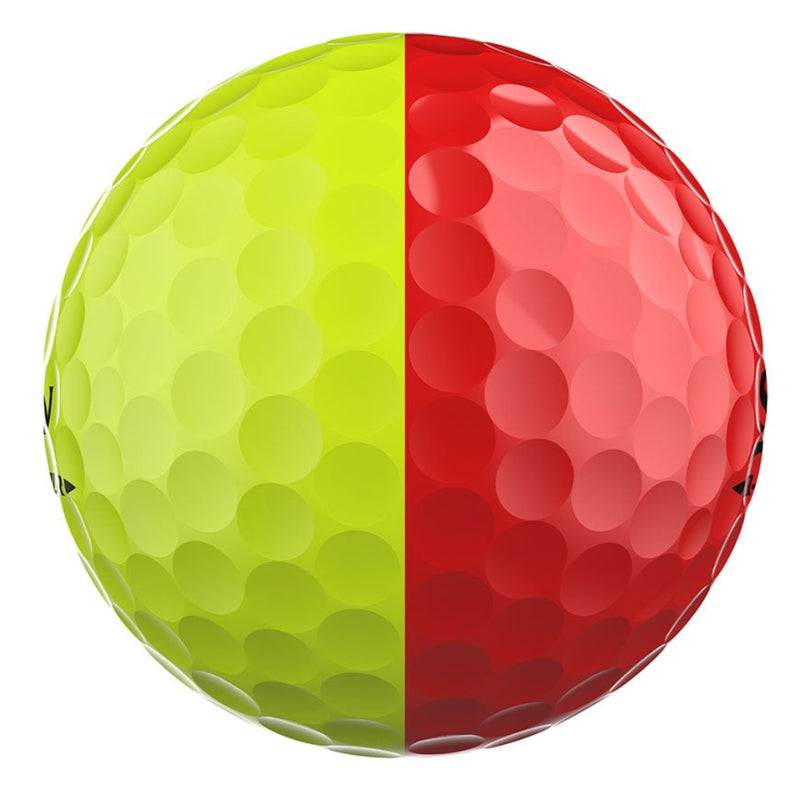 Srixon Q-STAR TOUR DIVIDE Golf Balls - Yellow/Red