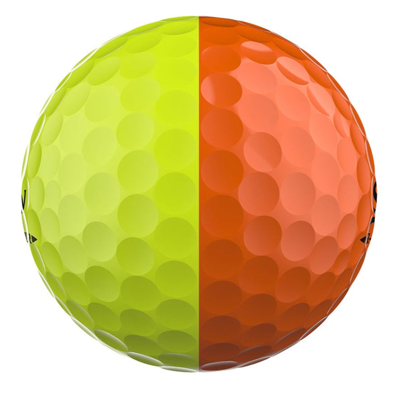 Srixon Q-STAR TOUR DIVIDE Golf Balls - Yellow/Orange