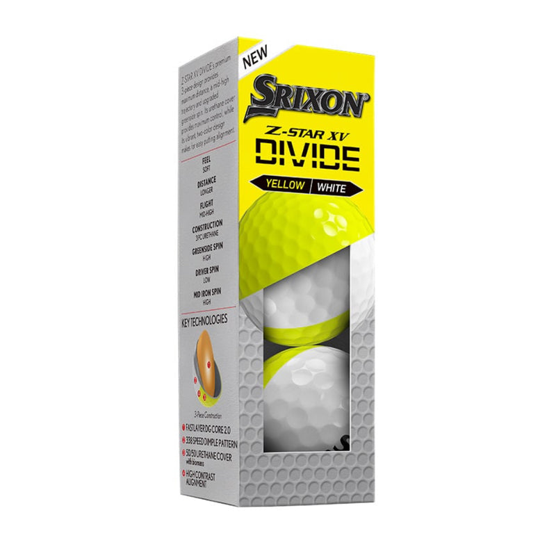 Srixon Z-STAR XV DIVIDE - White / Tour Yellow