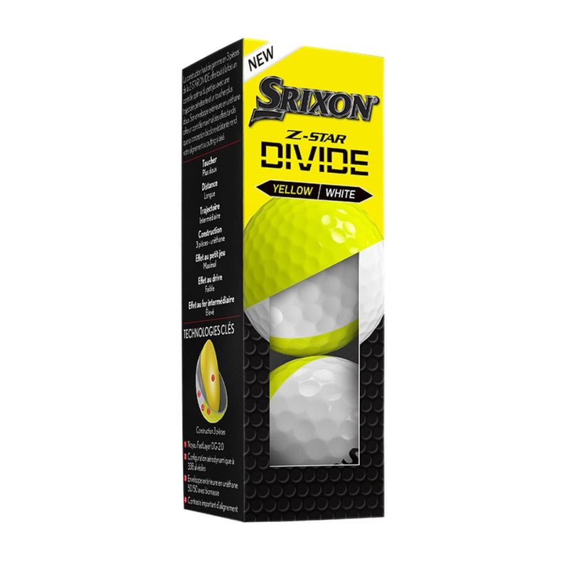 Srixon Z-STAR DIVIDE  - White / Tour Yellow